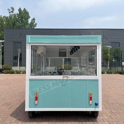 Street Mobile Mini HotDog Ice Cream Fast Food Cart Прицеп с колесами Малый продовольственный грузовик