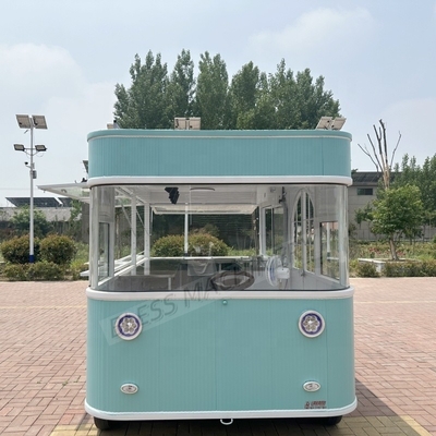 Street Mobile Mini HotDog Ice Cream Fast Food Cart Прицеп с колесами Малый продовольственный грузовик
