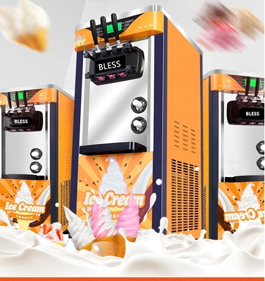 2022 Soft Serve 3 Flavor Продающая мороженое машина с супер производительностью и автоматической