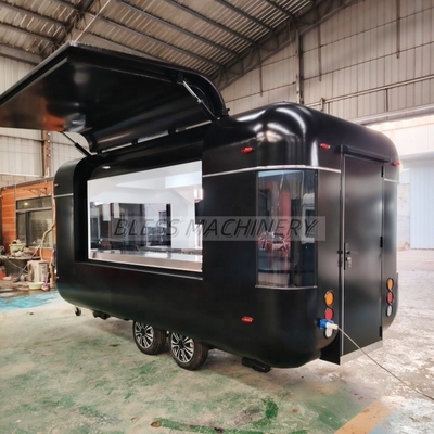 110V220V Концессия Ретро мороженое Турция тележка Мобильный Глубокий фритёр Продовольственный грузовик Прицеп США