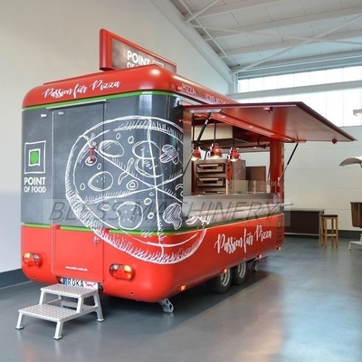 Долгий срок службы Custom Airstream Mobile Kitchen Fast Food Truck Прицепы с колесами