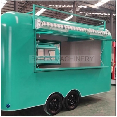 Europe Standard Street Mobile Fast Food Trailer Кофе мороженое грузовик киоск корзина с едой