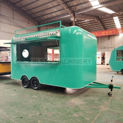 Europe Standard Street Mobile Fast Food Trailer Кофе мороженое грузовик киоск корзина с едой