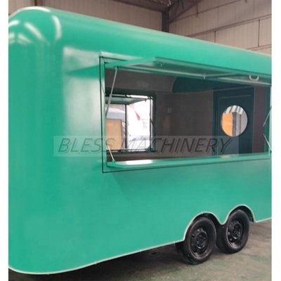 Europe Standard Street Mobile Fast Food Trailer Кофе мороженое грузовик киоск корзина с едой