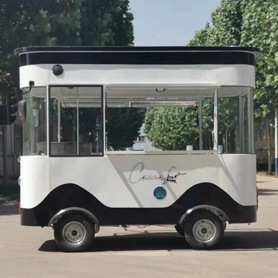 Продажа закусок 1000 кг Электрический четырехколесный мобильный столовый автомобиль для жареного холодного напитка