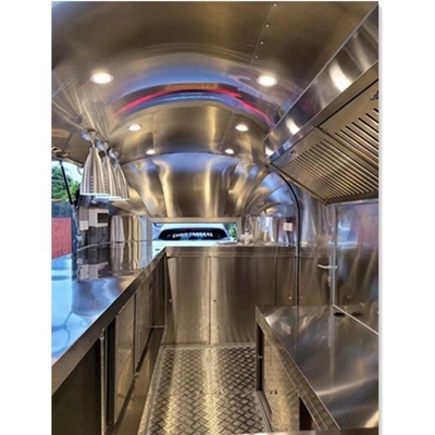 110v/220v Полностью оборудованная мобильная кухня Airstream для прицепов быстрого питания для хот-догов