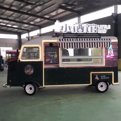 Snack Food 2023 Многоцелевой Электрический Мобильный фургон Быстрое питание Питье Кофе Грузовик Прицеп Коляска