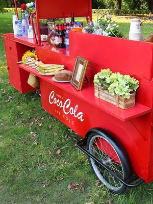 Многофункциональные кофейные тележки Продовольственный трейлер Мобильная корзина с едой Мороженое Мини-фуд-грузовик