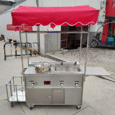 110v/220v Мобильная уличная еда из нержавеющей стали, закуска, газ, тележка для автомобилей для 2023 года