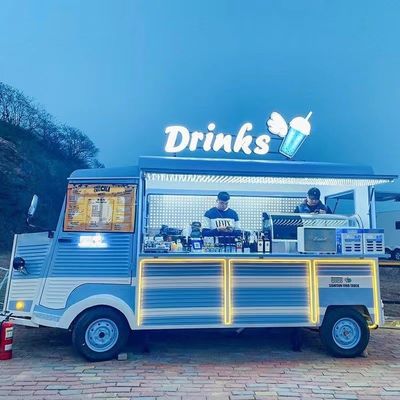 Внешнее питание Электрический мобильный винный коктейль питьевый бар фургон грузовик прицеп тележка