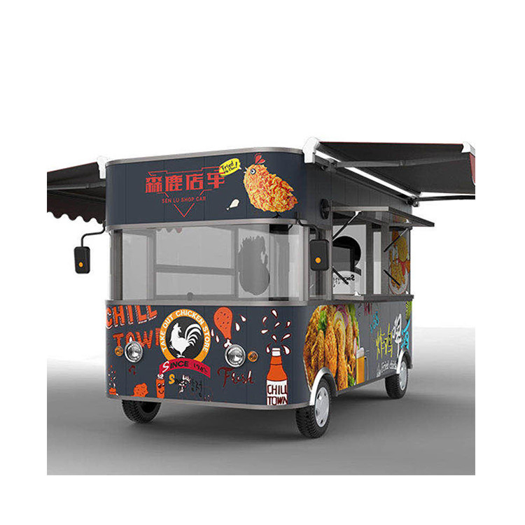 Полевое обслуживание и ремонт Красное винтажное мороженое закуска Автомобиль Bbq Мобильный пищевой грузовик