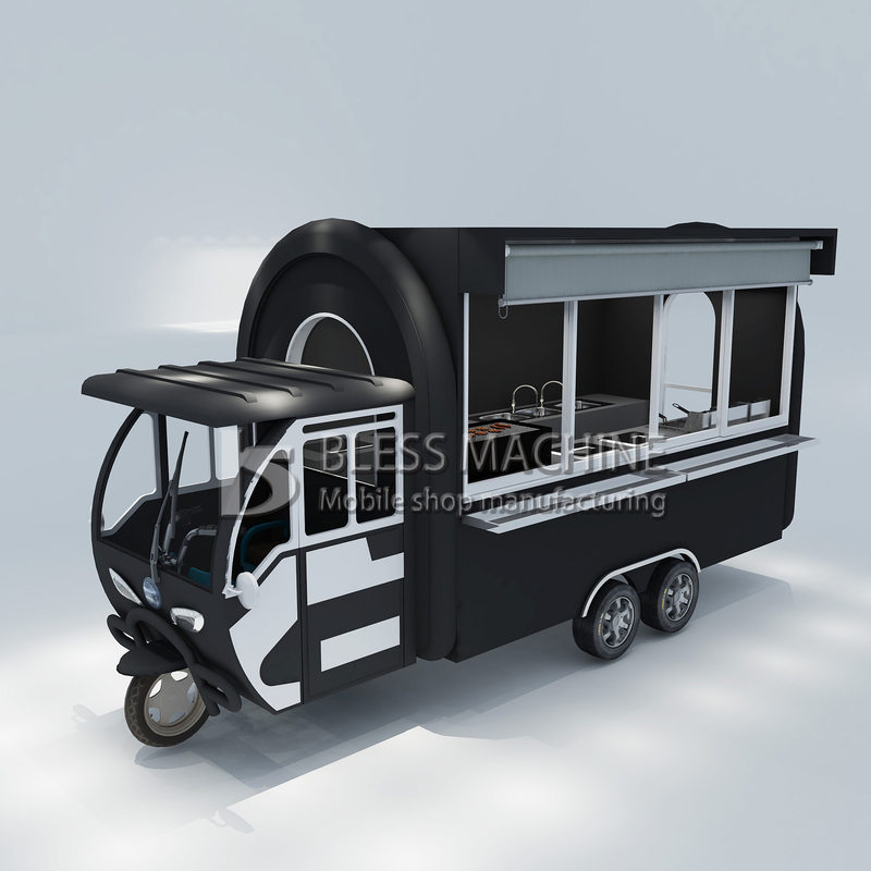 Заказ 1.5KW-4.5kw Три колеса электрический скутер корзина еды Tuk Tuk Мобильный кухонный трехколесный велосипед