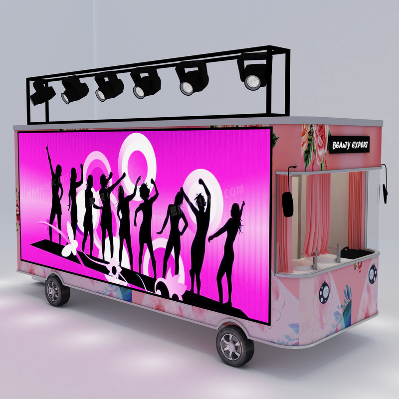 Outlet Electric Mobile T-show Одежда Обувь Сумка Шаль Макияж Моделировка фургон трейлер